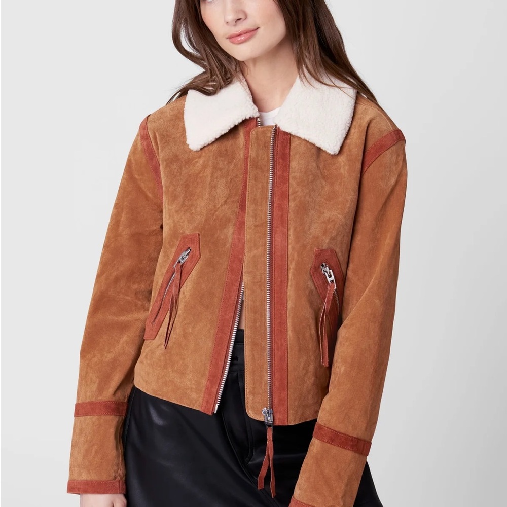 BLANKNYC Caramel Sauce Suede Jacket